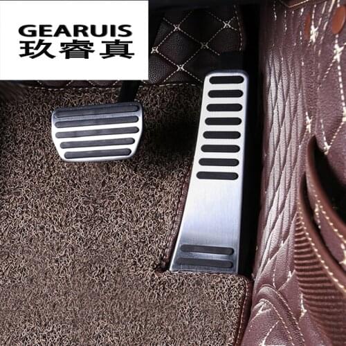 Car styling Accelerator Pedals Brake Pedal Clutch Pedals Covers Sticker decorative for Volvo XC60 2018 Interior auto accessories