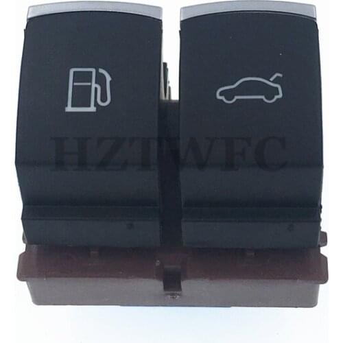 Free Shipping Chrome Fuel Tank Door Trunk Release Switch 35D 959 903 For VW Passat B6 3C 2006-2011