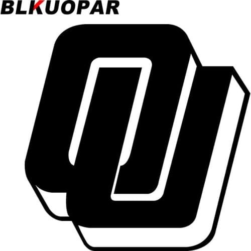 BLKUOPAR for Oklahoma Sooners Logo College Vinyl Decal Sticker Car Truck Window Car Stickers Decals JDM Material Suitcase Decor