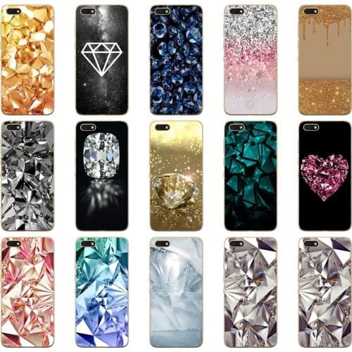 57DD Crystal Diamond design Soft Silicone Cover Case for Huawei honor 9 10 Lite 7A 5.45 7a pro 7c 5.7 inch 7x 8x case
