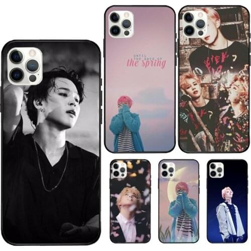Jimin Case For iPhone 11 Pro XS Max XR X Soft Cover For iPhone 12 Mini 7 8 Plus SE Phone Case