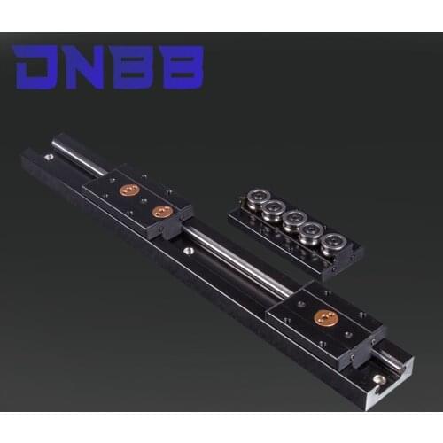 Black built-in dual-axis linear guide 47mm SGR20N slide rail SGB20N block optical axis photography track woodworking machinery