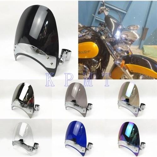 For Honda VTX1300C 2009 VT750C2 Shadow Spirit CB250 Nighthawk Davidson motorcycle motorbike Windshield Windscreen