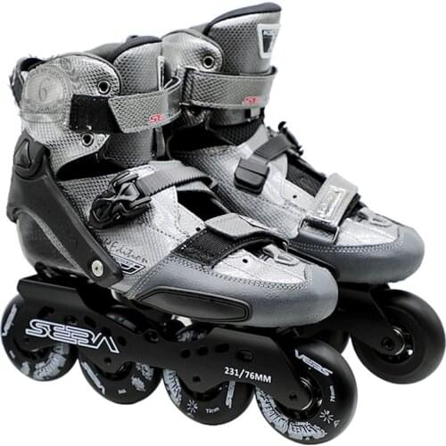 JK Original SEBA KSJ Bullet Professional Slalom Inline Skates Carbon Fiber Roller Skating Shoes Slding Free Skating Patines