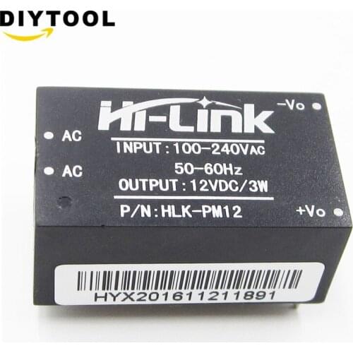 HLK-PM12 AC-DC 220V to 12V Step Down Buck Power Supply Module Intelligent Household Switch Converter