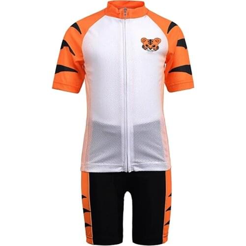 Summer Children Bicycle Sportswear Cycling Jersey Set For Boy Short Sleeve Kid Cycling Clothing Breathable Bike Clothing