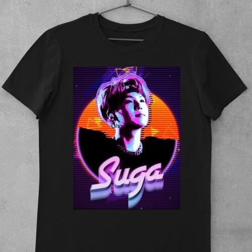 SUGA Bangtan Boys Bangtan Senyeondan Kpop Vintage Style Customized T shirt Men Women Tumblr Tee Personilized DF014