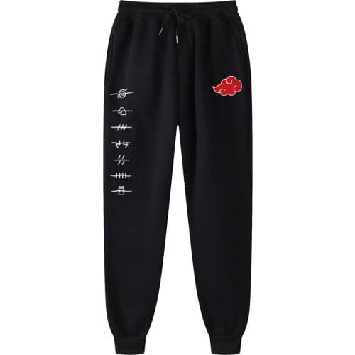 Akatsuki Cloud Symbols Print Mens Joggers Brand Man Trousers Casual Pants Sweatpants Fitness Workout Running Sporting Clothing