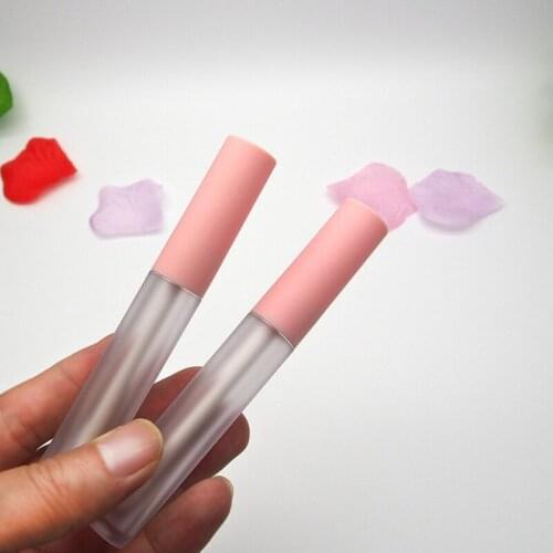 New 4.5ml Lip Gloss Tubes Empty Lip Balm Bottle Frosted Clear Lipstick Cosmetic Packing Container 20pcs/lot