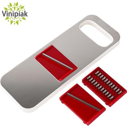 New Kitchen Tool Vegetable Graters Three Blades Stainless Steel Food Slicer Manual Potato Onion Shredders