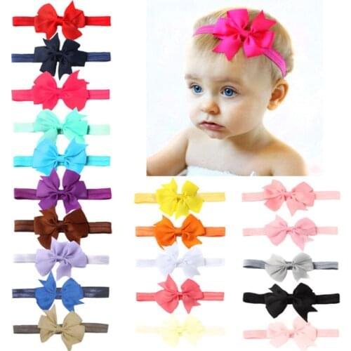 Headwrap baby headbands headwear girls bow knot hairband head band infant newborn Toddlers Gift tiara hair clothes accessories
