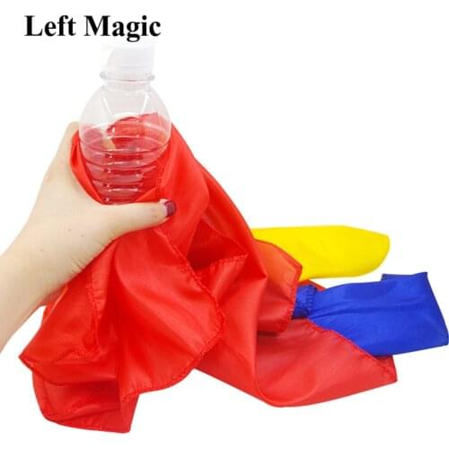 Appear Bottle From Silks Scarves Stage Magic Tricks Professional Magician Object Appearing From Silk Street Illusion Props Toys