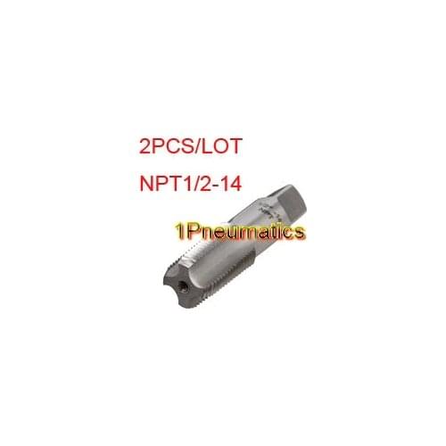 Free Shipping 2PCS/LOT Thread Pipe Taps NPT 1/2-14 TPI Tap Threading Tools HSS High Quality