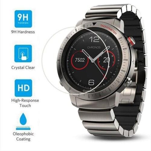 Ultra HD Clear Tempered Glass Protective Film Guard For Garmin Fenix Chronos Smart Watch Toughened Screen Protector Cover