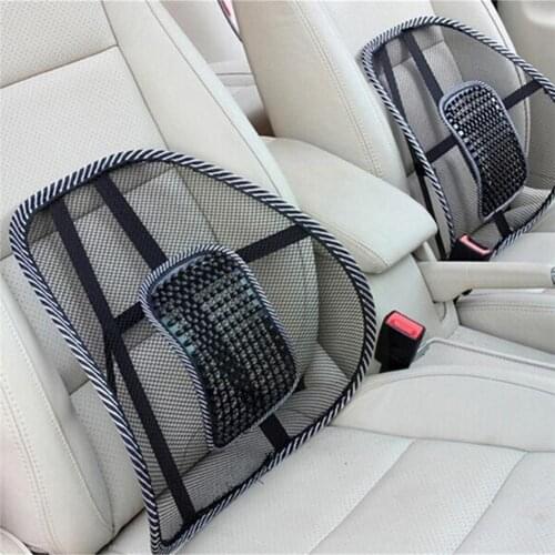Universal car Back Lumbar Support Summer car seat Cushion Chairs Support Protection Office Home Waist Car Accessories Inter I3W7