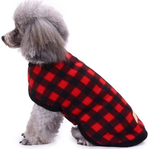 British Style Plaid Winter Dog Jacket Adjustable Cold Weather Coat For Small Medium Large Dogs Cotton Lined Vest Outdoor Clothes