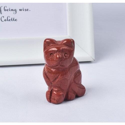 1.5 Inch Blue Aventurine Statue Semi-Precious Craft Carved Stone Crystal Rose Quartz Mini Animal Figurines For Home Decor