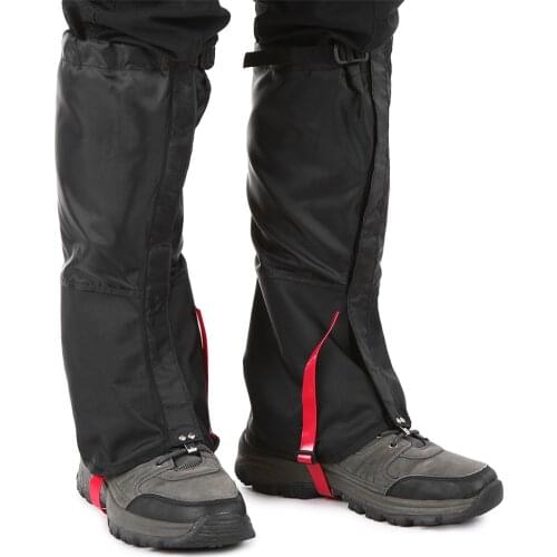 1 Pair Outdoor Waterproof Hiking Gaiters Nylon Camping Teekking Skiing Desert Snow Leg Gaiters Windproof Shoes Cover Leg Gaiter