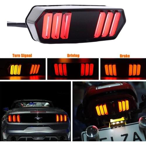1Pcs Motorcycle LED Tail Light Running Stop Brake Rear Warning Turn Signal Indicator Lamp for Honda Grom MSX125 CBR650F CTX700N
