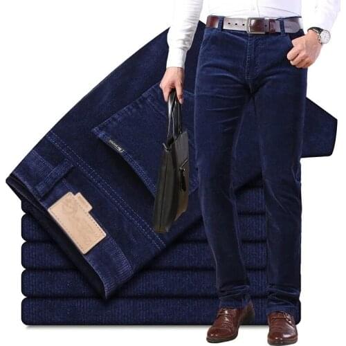 2021 four seasons New Business Mens jeanStraight Corduroy Corduroy Pants Breathable high quality Multicolor Casual Pants
