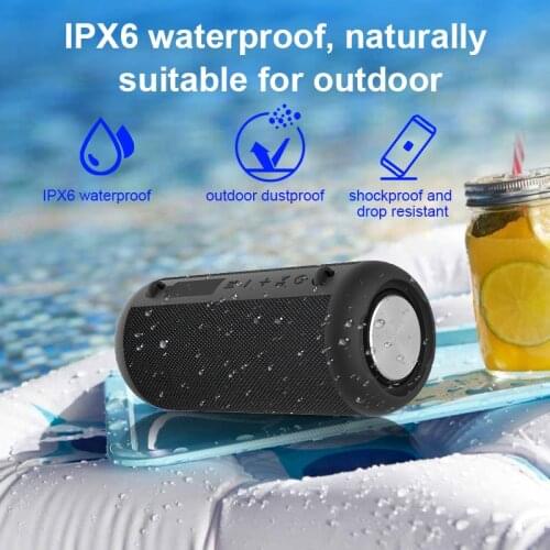BD18 Wireless Bluetooth Speaker Portable Real Belt Outdoor Waterproof High Power Heavy Bass High Portable Cylindrical Subwoofer