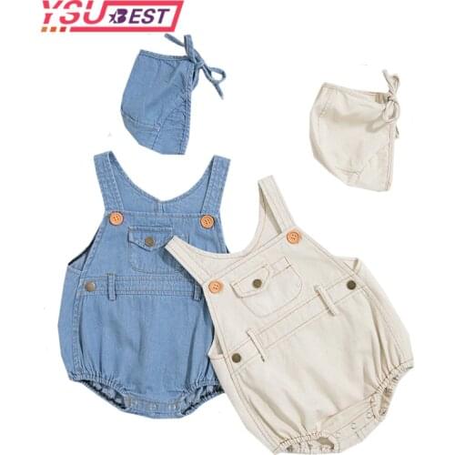 One-piece Infant Clothing Baby Romper Boys Unisex Kids Girls Overalls Newborn Clothing Denim Baby Boys Romper Loose New Jumpsuit