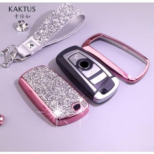 Car Key Bag Fit for Bmw Car Key Case, Buckle Belt Drill and Ladys Key Bag