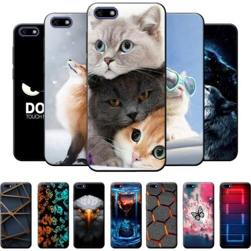 For Huawei Y5 Prime 2018 Case Cover For Huawei Y5 Prime Y5Prime 2018 Soft TPU Silicone Phone Case on Huawei Y5 Prime 2018 5.45"