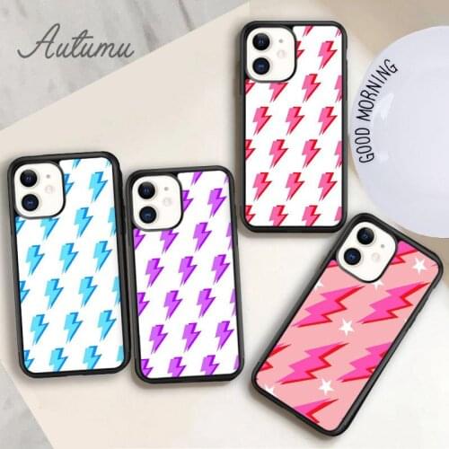 Shadow lightning bolt Phone Case for iPhone 11 12 Pro Max mini X XR XS SE 2020 5 6S 7 8 Plus Samsung Galaxy S9 S10 Cover shell