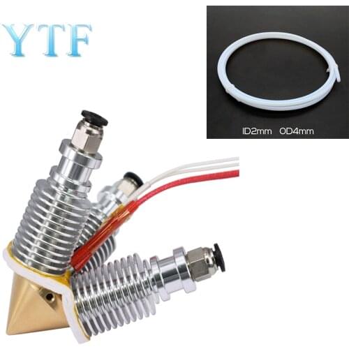 Extruder Reprap Hotend V6 heatsink 3 IN 1 OUT Multi Nozzle 3D Printer KitFor 1.75/0.4mm