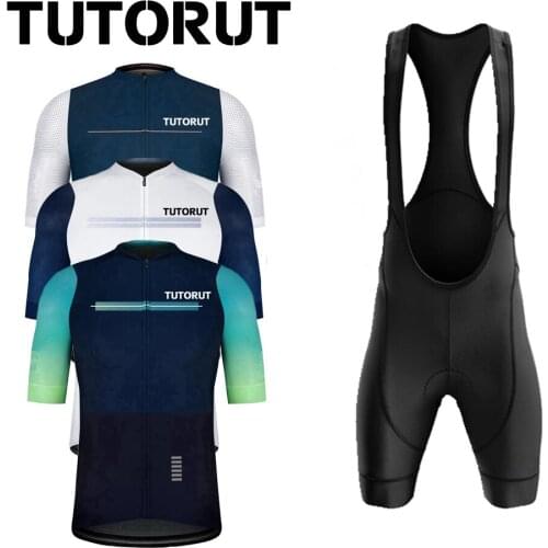 Mens Cycling Jersey Set Short Sleeve Summer Racing Bicycle Shirt Breathable Quick Dry Wear MTB Bike Clothing Set Durable