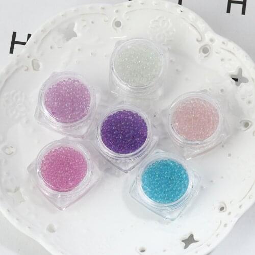 DoreenBeads Glass Resin Seed Beads Jewelry Tools DIY Making Craft Filling Materials Multicolor AB Color 3 Boxes