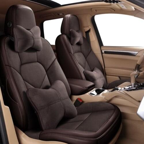 CUWEUSANG Custom Leather car seat cover set For Dongfeng AX5 AX4 E70 AX7 S30 H30 CM7 S500 360 370 330 580 IX5 P16 S16 car seats