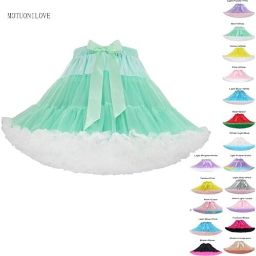 Short Puffy Cosplay Red Lolita Petticoat Crinoline Halloween Pink Tulle Dress Underskirt Rockabilly Adult Tutu Skirt jupon femme