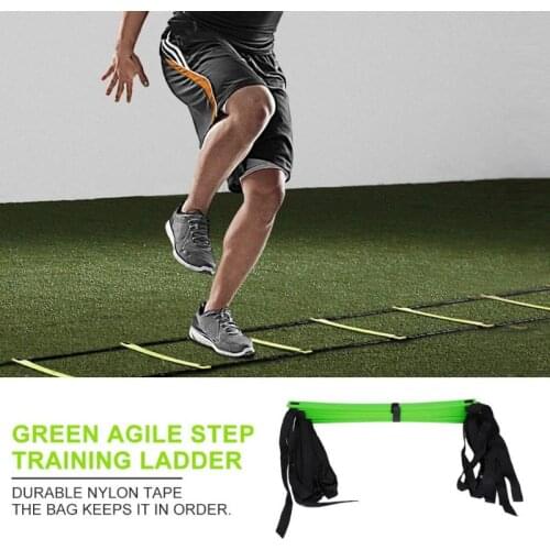 Training Stairs Agility 12 Rung High-quality Plastic Portable Delicate Nylon Straps Ladders Football Tab Speed Ladder