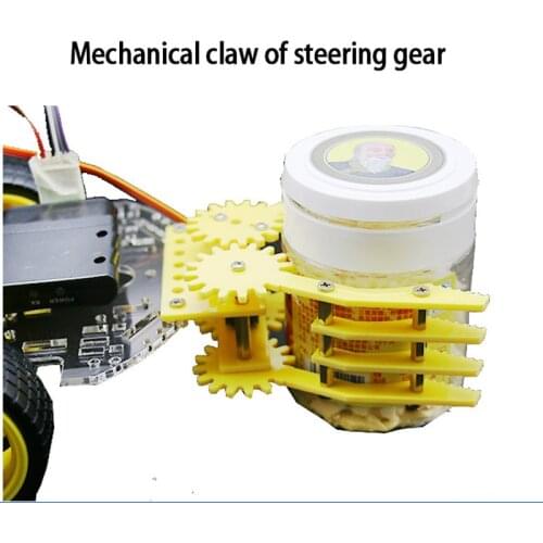 9 G Steering Gear Mechanical Claw Robot Accessories Symmetrical Grasping Manipulator Gripper Smart Car Diy