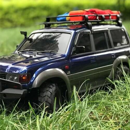​ Metal Storage Luggage Rack Roof Top Durable Storage Exterior Carrier for 1/10 Wrangler Pajero RC Car Accessories