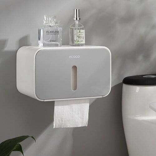 Toilet Paper Holder Wall Mounted Paper Towel Holder WC Tissue Box Kitchen Towel Dispenser For Toilet Paper Toilet Roll Holder