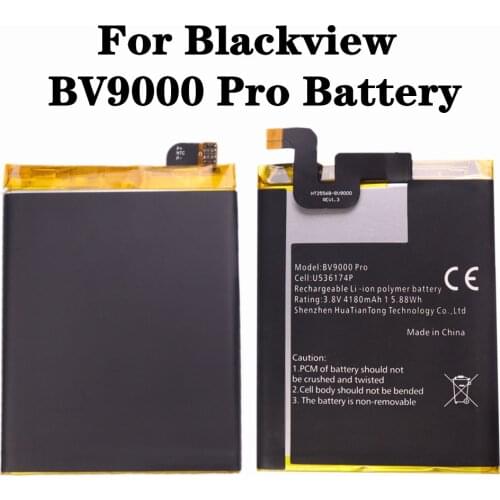 New 4180mAh BV9000 Battery For Blackview BV9000 Pro BV9000Pro U536174P Smartphone Phone Replacement Battery