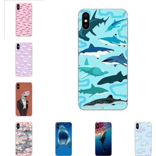 Pastel Sharks Wallpaper Art For LG G7 ThinQ G5 G6 K50 Q60 K40 K8 Q7 2018 2017 V40 V30 V20 V10 Soft Silica