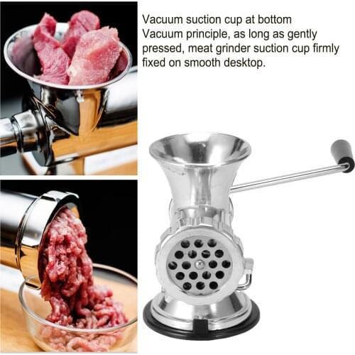 Manual Meat Grinder Sausage Stuffer Grinding Machine Home Kitchen Accessory Aluminum Alloy Food Processor Slicer