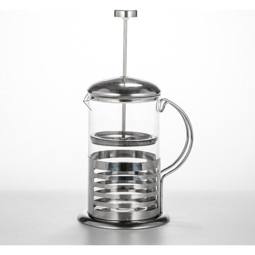 Manual Coffee Espresso Maker Pot Stainless Steel Glass Teapot Cafetiere French Coffee Tea Percolator Filter Press Plunger