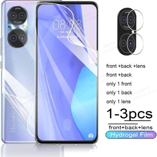 Camera Glass Hydrogel Film On For Huawei p50 5G p 50 6.3” Screen Protector For Huaweip50 honor 50 pro se Light Protective Films