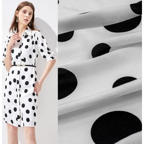 Classical wave point Tencel linen fabric for dress skirt tissus au mètre telas por metro ткань для шитья sewing dresses tela DIY