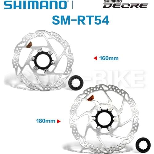 SHIMANO DEORE SM RT54 MTB Brake Disc Center Lock Disc Original Box Rotor Mountain Bikes Disc 160MM Bicycle Parts