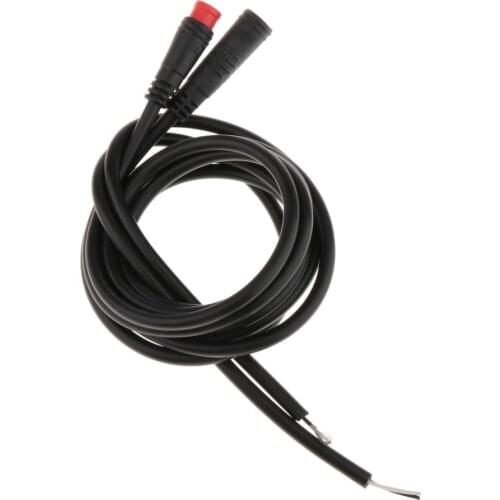 E-bike Extension Cable 2pin 3pin 5pin 6pin Male Female Cable Extender with Water Resistance Plug Connector