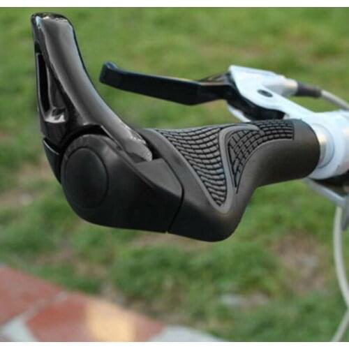 Bicycle Bike MTB Components Bar ends Handlebar Rubber & Aluminum Barend Handle bar Ergonomic Push On Soft , 2 Colors