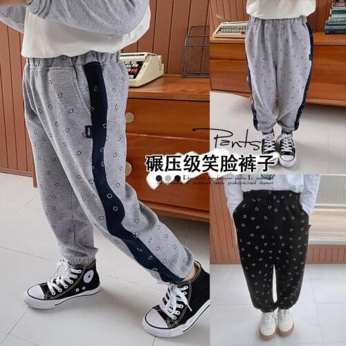 2021 Printed Spring Summer Thin Casual Pants Boys Kids Trousers Children Clothing Teenagers Formal Outdoor High Quality