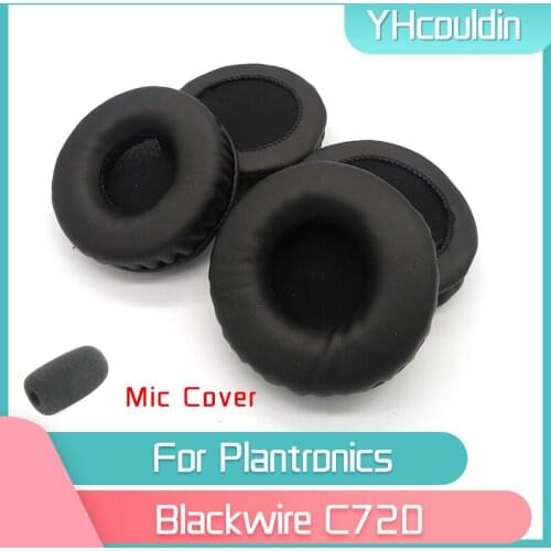 YHcouldin Earpads For Plantronics Blackwire C720 Headphone Accessaries Replacement Wrinkled Leather
