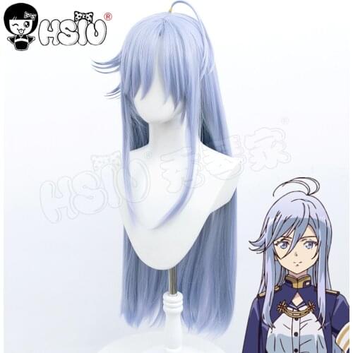 Vladilena Milize cosplay wig Anime 86-EightySix Cosplay 「HSIU 」 Ice blue purple long hair Free gift wig cap Fiber synthetic wig